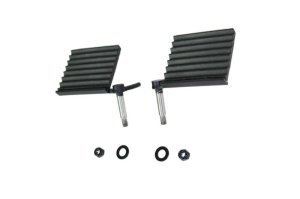 Jeep Wrangler Foot Pegs - Fishbone Offroad - FB21082 - Black - `18-`27